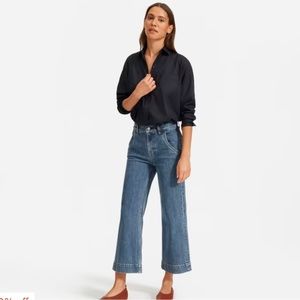 Everlane The Wide Leg Jean - Size 28 Ankle blue wash